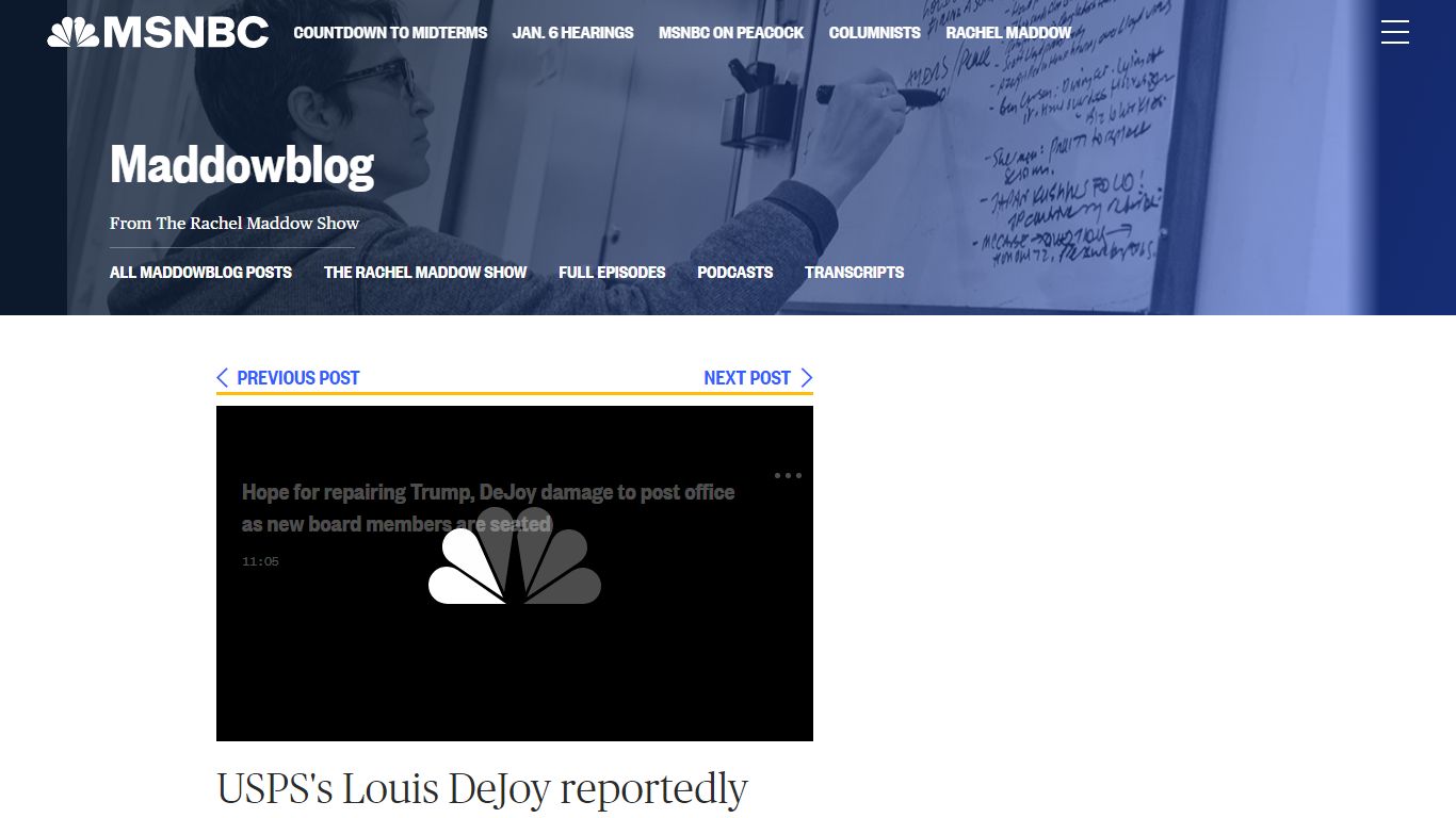 USPS's Louis DeJoy reportedly faces new FBI investigation - MSNBC.com